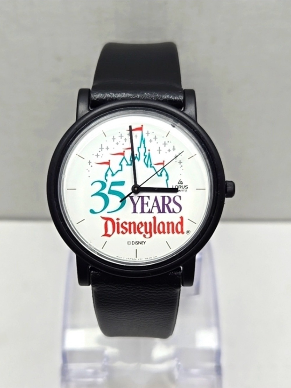 Disney Black Watch with Colorful 35th Anniversary Dial